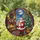Christmas Art Lovers' Detailed Tiffany Stained Glass Jolly Santa Fireplace Christmas Tree Moonlight Sleigh Scene Jewel Tones Stained Glass Suncatcher - 86FzxwsqRx