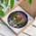 Holiday Horse Lovers' Vibrant Stained Glass Golden Horse Christmas Wreath Snowy Cabin Jewel Tone Mosaic Stained Glass Suncatcher - 3