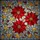 Festive Art Lovers' Jewel Tone Red Poinsettia Tiffany Stained Glass Gold Leaf Mosaic Stained Glass Suncatcher - 5