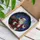 Holiday Decor Lovers' Detailed Stained Glass Santa, Crimson Emerald Sapphire Tiffany Jewel Tones, Starry Winter Night Mosaic Stained Glass Suncatcher - p_da5QKoHz