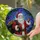 Holiday Decor Lovers' Detailed Stained Glass Santa, Crimson Emerald Sapphire Tiffany Jewel Tones, Starry Winter Night Mosaic Stained Glass Suncatcher - uFW7JU11Xc