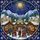 Christmas Lovers' Intricate Stained Glass Winter Market Village & Golden Star Mosaic Stained Glass Suncatcher - 5
