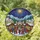 Christmas Lovers' Intricate Stained Glass Winter Market Village & Golden Star Mosaic Stained Glass Suncatcher - knrDWNc-LK