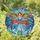 Christmas Enthusiasts' Radiant Stained Glass Angel Rainbow Wings Red Green Blue Merry Christmas Mosaic Stained Glass Suncatcher - YbvCGavTrP