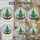 Holiday Enthusiasts' Jewel Tone Stained Glass Christmas Tree Gnomes Winter Snowflake Mosaic Stained Glass Suncatcher - 0xRMiKwK4P