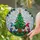 Holiday Enthusiasts' Jewel Tone Stained Glass Christmas Tree Gnomes Winter Snowflake Mosaic Stained Glass Suncatcher - AERXBYsESI