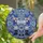 Christmas Lovers' Tiffany-Style Stained Glass Nutcracker, 'Merry Christmas' Banner, Blue Mosaic Snowflakes Stained Glass Suncatcher - TTIda08Dh4