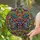 Fantasy Art Enthusiasts' Intricate Stained Glass Monster Jewel Tone Thorn Mosaic Stained Glass Suncatcher - 2