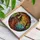 Fantasy Art Enthusiasts' Enchanting Witch Stained Glass Art Jewel Tone Orange Teal Mosaic Edge-to-Edge Stained Glass Suncatcher - 3