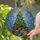 Holiday Enthusiasts' Tiffany Style Stained Glass Christmas Tree Design, Jewel Tone Ornaments & Gifts, Emerald Ruby Sapphire Amber Snowflake Mosaic Stained Glass Suncatcher - 2