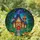 Fantasy Art Lovers' Tiffany Stained Glass Witch House Enchanted Forest Jewel Tone Autumn Glow Stained Glass Suncatcher - 1