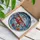 Christmas Lovers' Tiffany Style Stained Glass Santa Biplane Winter Sky Mosaic Red Blue Stained Glass Suncatcher - 74Mz9CyZpp