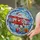 Christmas Lovers' Tiffany Style Stained Glass Santa Biplane Winter Sky Mosaic Red Blue Stained Glass Suncatcher - _KjrTBQ3fW