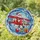 Christmas Lovers' Tiffany Style Stained Glass Santa Biplane Winter Sky Mosaic Red Blue Stained Glass Suncatcher - g5dIvwrrHM