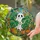 Autumn Art Lovers' Jewel Tone Stained Glass Friendly Ghost Monstera Garden Stained Glass Suncatcher - 2