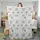 Whimsical Kawaii Animals Peeking Pastel Pattern Quilt Bedding Set - 3