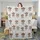 Cute Chibi Calf Cowboy Cowgirl Western All-Over Pattern in White, Blue, Brown, Yellow Quilt Bedding Set - 3