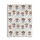 Cute Chibi Calf Cowboy Cowgirl Western All-Over Pattern in White, Blue, Brown, Yellow Quilt Bedding Set - 4