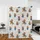 Whimsical Cartoon Cowboy Bear Pattern: Brown Bears, Blue Overalls, Red Bandanas, Yellow Stars Quilt Bedding Set - 2
