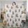 Whimsical Cartoon Cowboy Bear Pattern: Brown Bears, Blue Overalls, Red Bandanas, Yellow Stars Quilt Bedding Set - 3