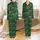 Women's Leopard Animal Print Relaxed Style - Teal Green Jungle Saffron Hibiscus Tropical Satin Pajamas Set - 1