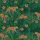 Women's Leopard Animal Print Relaxed Style - Teal Green Jungle Saffron Hibiscus Tropical Satin Pajamas Set - 4