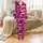 Women's Hot Pink Grunge Cowgirl Sleep Set: Short Sleeve Top, Leopard Hats & Bull Skulls Satin Pajamas Set - 2