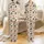Women's Slim Fit Thermal: Black Orange-Red Seamless Flame Heatwave Pattern - Mock Neck Long Sleeve Base Layer Set Satin Pajamas Set - 1