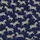Women's Hand-Drawn Zebra Print Short Sleeve Lapel Collar Pajama Set: Cream & Black Stripes Navy Satin Pajamas Set - 4