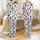 Women's Whimsical Cow Pajama Pants: Organic Black, Pastel Pink & White Blob Print Satin Pajamas Set - 1
