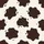 Matching His & Hers: Hand-Drawn Dark Brown Creamy Cowhide 100% Cotton Lounge Bottoms Satin Pajamas Set - 4
