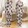 Coquette Highland Cow Christmas Design: Western Santa Hat & Snowflake Digital Art File Satin Pajamas Set - 1