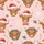 Coquette Christmas Highland Cow Watercolor Pattern with Santa Hats & Plaid Bows Festive Pink Aesthetic Sleep Set Satin Pajamas Set - 2