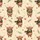 Cozy Christmas Watercolor Highland Cow: Pine Wreath, Plaid Scarf, Snow & Berries Sleep Set Satin Pajamas Set - 4