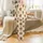 Cozy Christmas Watercolor Highland Cow: Pine Wreath, Plaid Scarf, Snow & Berries Sleep Set Satin Pajamas Set - 2