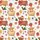 Cozy Family Christmas Pajamas: Fluffy Highland Cow, Santa Hats & Gingerbread Pattern Satin Pajamas Set - 4