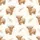 Girls' Whimsical Boho Watercolor Pink Floral Baby Highland Cow Pajamas Satin Pajamas Set - 4