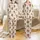 Coquette Preppy Christmas Pajamas: Funny Highland Cow Holiday Pattern with Santa Hats & Baubles Satin Pajamas Set - 1