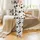 Music Lover's Whimsical Black Grand Piano Brown Violin Teal Harp Musical Notes Design Satin Pajamas Set - 2