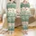 Otter Lover's Whimsical Ocean Otters Scene: Cream, Seafoam & Teal Wearable Design Satin Pajamas Set - 1
