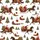 Family Christmas Sleep Set: Cowboy Santa Horse Ride & Rustic Village Pajamas Satin Pajamas Set - 4