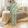 Women's & Kids' Desert Cactus Pajamas: Hand-Drawn Sage Botanical Fuchsia Floral Sleep Set Satin Pajamas Set - 3