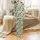 Women's & Kids' Desert Cactus Pajamas: Hand-Drawn Sage Botanical Fuchsia Floral Sleep Set Satin Pajamas Set - 2