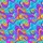 Psychedelic Lover's Vibrant Fluid Art Swirls Turquoise Amethyst Pink Low Top Canvas Sneakers Satin Pajamas Set - 4
