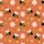 Women's & Youth Bee Lover's Loungewear: Whimsical Terracotta Orange Floral Sleep Set Satin Pajamas Set - 4
