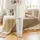 Women's Intentional Living Pajamas: Cream Grid & Subtle Charcoal Script Sleep Set Satin Pajamas Set - 2