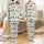 Women's Watercolor Pine Tree, Red Bows & Holly Berry Holiday Pajamas Set Satin Pajamas Set - 1