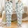 Mommy & Me Satin Sleep Set: Whimsical Moon Star Cloud Print - First Birthday Pajamas Satin Pajamas Set - 1