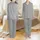 Women's Tailored Plus Size Ash Grey Mélange Double Gauze Organic Cotton Pajamas Sleep Set Satin Pajamas Set - 1
