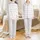 Baby Girl Muted Pink Dashed Heart Garland Velveteen Comfort Wrap Satin Pajamas Set - 1